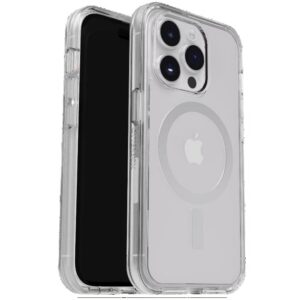 OtterBox Symmetry+ MagSafe Apple iPhone 15 Pro (6.1") Case Clear - (77-93026), Antimicrobial,DROP+ 3X Military Standard,Raised Edges