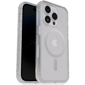 OtterBox Symmetry+ MagSafe Apple iPhone 15 / iPhone 14 / iPhone 13 (6.1") Case Stardust (Clear Glitter) - (77-93117), DROP+ 3X Military Standard