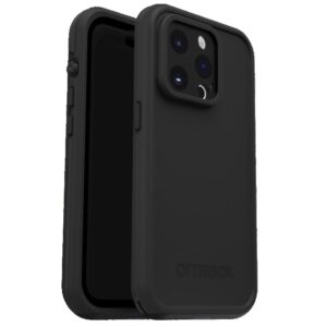 OtterBox Fre MagSafe Apple iPhone 15 Pro (6.1") Case Black - (77-93405), DROP+ 5X Military Standard,2M WaterProof,Built-In Screen Protector