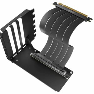 Antec Vertical PCI Bracket and PCI-E 4.0 Cable Kit (200mm) Black. Universal Support. Premium Gold Plated + 180 degrees Ultra Fliexible Cable