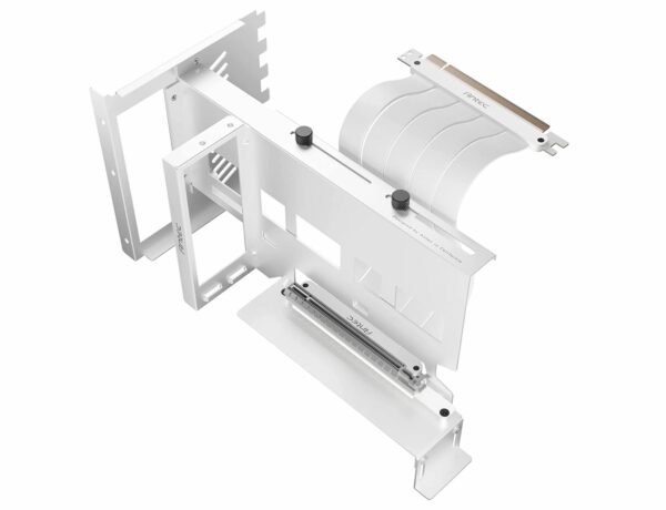 Antec Vertical Bracket with PCI-E 4.0 Cable Kit White (200mm). Universal - RTX 4050 / 4060 / 4070 and AMD 6000 series