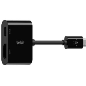 Belkin USB-C to HDMI + Charge Adapter - Black (AVC002),• Supports up to 60W charging via USB PD power pass-thru to charge the connected device, 2YR
