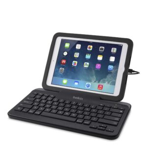 Belkin Wired Tablet Keyboard with Stand for iPad (Lightning Connector) - Black (B2B130), SBAC and PARCC testing compliant,No batteries required