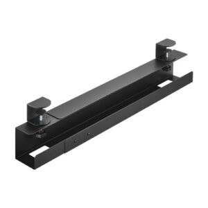 Brateck Extendable Clamp-On Under Desk Cable Tray --  Black