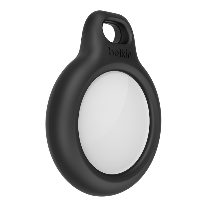 Belkin Secure Holder with Key Ring for AirTag  - Black (F8W973btBLK), Advanced scratch protection for your AirTag, Twist and lock design