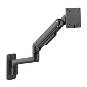 Brateck Fabulous Wall Mounted Heavy-Duty Gas Spring Monitor Arm 17"-49",Weight Capacity (per screen)20kg(Black)