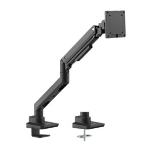 Brateck Fabulous Desk-Mounted  Heavy-Duty Gas Spring Monitor Arm Fit Most 17"-49" Monitor Up to 20KG VESA 75x75,100x100(Black)