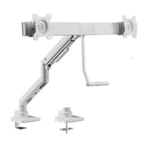 Brateck Fabulous Desk-Mounted Gas Spring Monitor Arm For Dual Monitors Fit Most 17"-32" Monitor Up to 9kg per screen VESA 100x100,75x75 Black(LS)