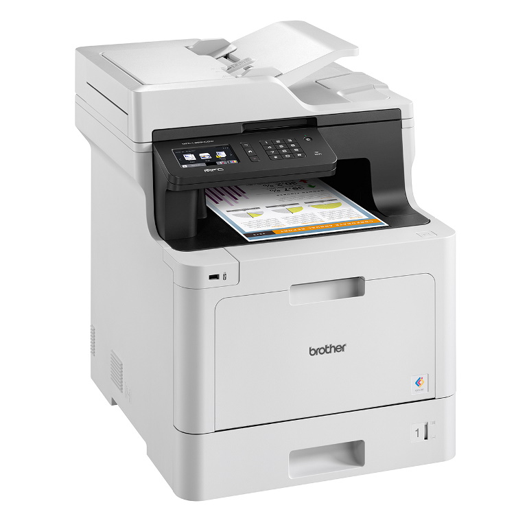 Brother MFC-L8690CDW Print Speed up to 31ppm(MonoColour) 2-sided (Duplex) Print USB  Wired  Wireless Network Interface 9.3cm Touch Screen UI