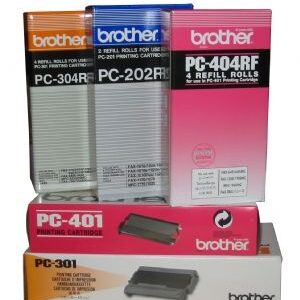 Brother PC402RF A twin pack of thermal printing ribbons - requires PC-401 - 144 A4 pages per ribbon