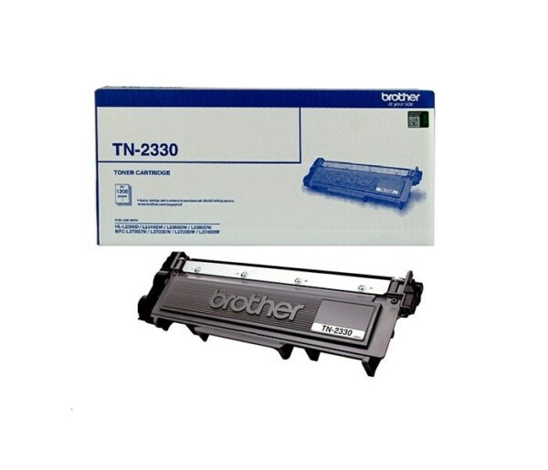 Brother TN-2330 Mono Laser Toner- Standard, HL-L2300D/L2305W/L2340DW/L2365DW/2380DW/MFC-L2700DW/2703DW/2720DW/2740DW up to 1,200 pages