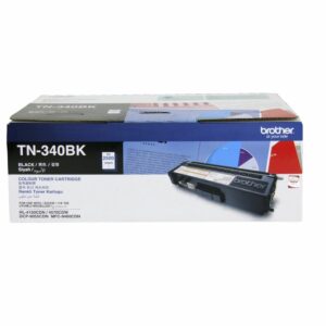 Brother TN-340BK Colour Laser Toner - Standard Yield Black, HL-4150CDN/4570CDW, DCP-9055CDN, MFC-9460CDN/9970CDW - 2500 pages