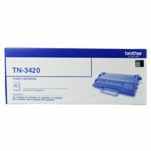 Brother TN-3420 Mono Laser Toner - High Yield to suit HL-L5100DN, L5200DW, L6200DW, L6400DW  MFC-L5755DW , L6700DW, L6900DWup to 3000 pages