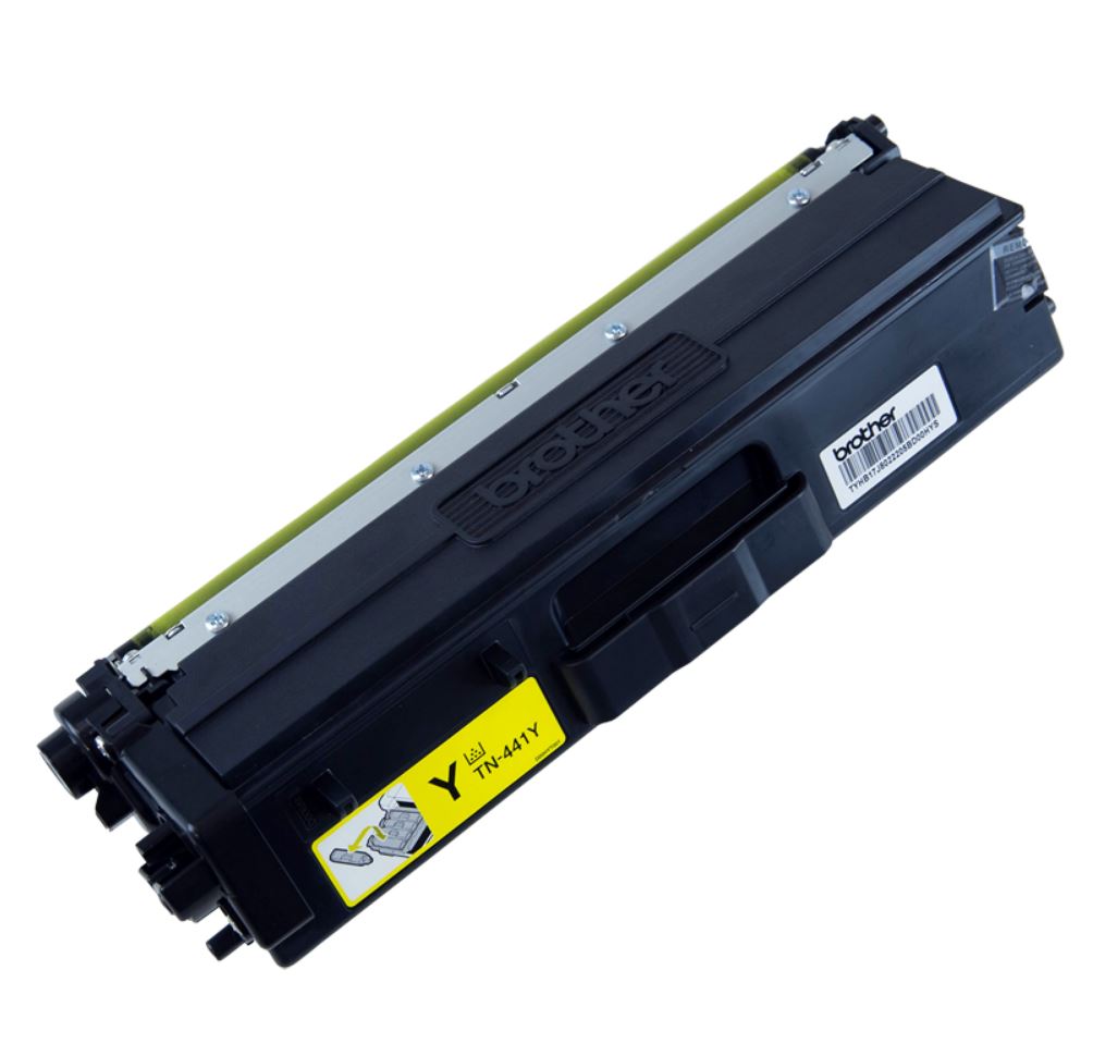 Brother TN-441Y Colour Laser Toner- Yellow Standard  Cartridge- HL-L8260CDN/8360CDW MFC-L8690CDW/L8900CDW - 1,800 Pages