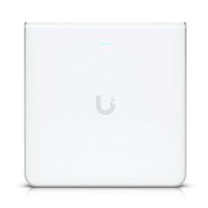 Ubiquiti UniFi Wi-Fi 6 Enterprise Sleek, Wall-mounted WiFi 6E Access Point, Integrated Four-port Switch, For High-density Office Network,2Yr Warr
