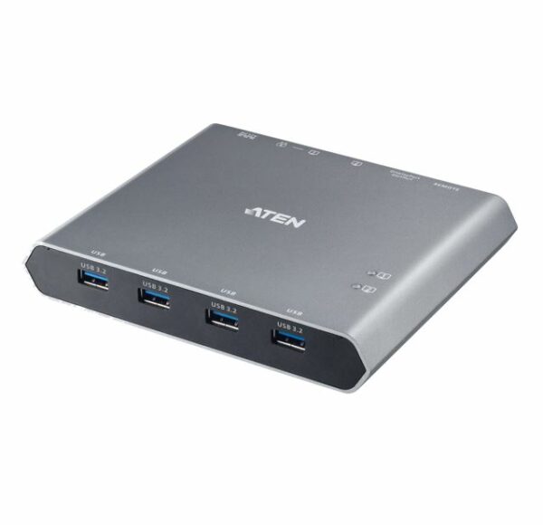 Aten 2-Port 4K DisplayPort USB-C KVM Dock Switch with Power Pass-through,