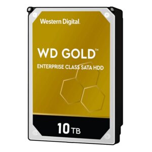 Western Digital 10TB WD Gold Enterprise Class Internal Hard Drive - 7200 RPM Class, SATA 6 Gb/s, 256 MB Cache, 3.5" - 5 Years Limited Warranty