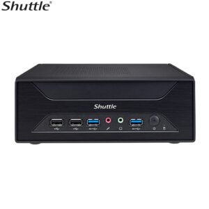 Shuttle XH510G Slim Mini PC 5L Barebone - Intel 11/10th Gen, PCIe x16, PCIe x1, LAN, HDMI, DP, 2x DDR4, 2.5" HDD/SSD bay, 2xM.2 2280, 180W