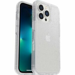 OtterBox Symmetry Clear Apple iPhone 13 Pro Case Stardust (Clear Glitter) - (77-83494), Antimicrobial, DROP+ 3X Military Standard, Raised Edges