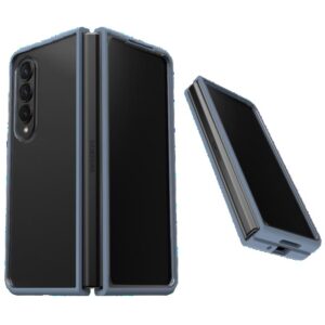 OtterBox Thin Flex Samsung Galaxy Z Fold5 5G (7.6") Case Blue/Clear-(77-93783),Antimicrobial,DROP+ Military Standard,Raised Edges,Hard Case,Soft Edges