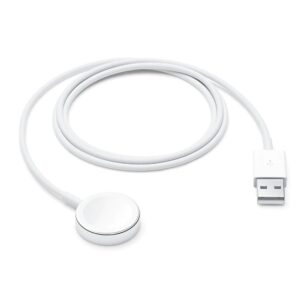 Pisen Apple Watch Magnetic Fast Charger to USB-A White (1m) - White, Lightweight, Easy-to-Carry Portable design, Smart Charging, Aluminium Alloy