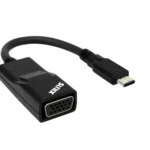 (LS) Sunix USB Type C to VGA Adapter, Compliant with VESA DisplayPort, Driver free under Apple MAC, Google Chromebook and Windows  systems(LS)