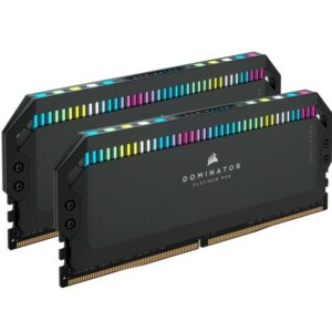 Corsair Dominator Platinum RGB 64GB (2x32GB) DDR5 UDIMM 6600Mhz C32 1.1V Black Desktop PC Gaming Memory