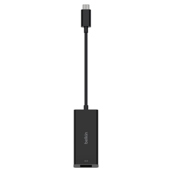 Belkin Connect USB-C to 2.5 Gb Ethernet Adapter - Black (INC012btBK), USB-IF Certified, Thunderbolt 3 and Thunderbolt 4 Port Compatible, 2YR