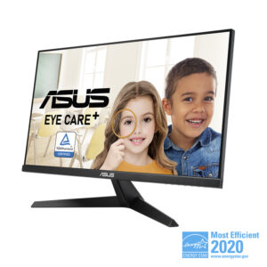 ASUS VY249HE 23.8" Eye Care Monitor Full HD, IPS, Eye Care+, Flicker Free, Blue Light Filter, HDMI, D-SUB, Antibacterial Treatment