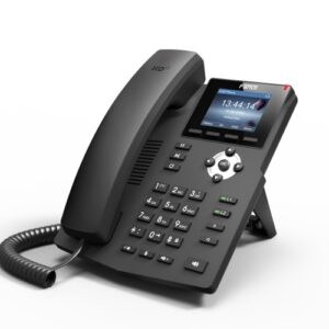 Fanvil X3SP Enterprise IP Phone - 2.4" Colour Screen, 2 Lines, No DSS Buttons, Dual 10/100 NIC