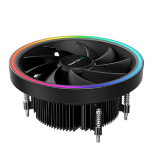 DeepCool UD551 ARGB CPU Cooler for AMD AM4 Top Flow Cooling Solution, 136mm Fan, ARGB LED Ring, Motherboard Sync Support