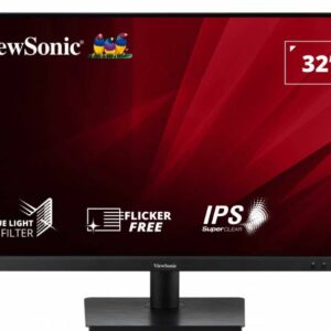 ViewSonic 32” VA3209U-2K 2K QHD, USB-C, SuperClear IPS, HDR10, Speakers, HDMI x 2, DP X 1, VESA 100x100 Borderless, Business and Office LowP Monitor