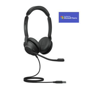 Jabra EVOLVE2 30 MS USB-A Wires Stereo Business Headset, Microsoft Teams Certified, Noise Cancellation, 2ys Warranty