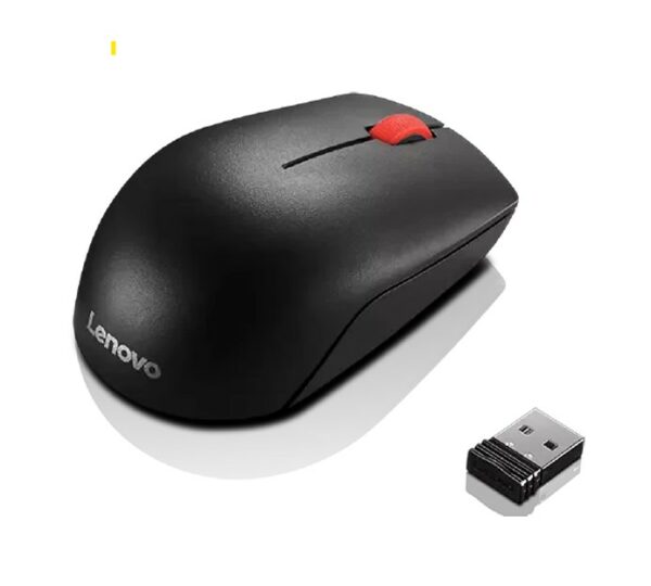 LENOVO ThinkPad Essentials Compact Wireless Mouse - 2.4 GHz Wireless via Nano USB, 1000 DPI, Optical sensor, Supported PC with USB port