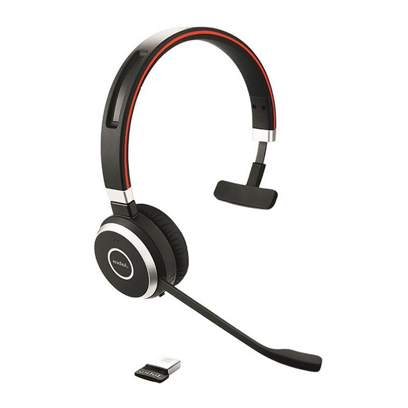 Jabra Evolve 65 UC Mono Wireless Headset, Includes Charging Stand, With Bluetooth  NFC technology,2ys Warrenty