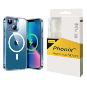 Phonix Apple iPhone 15 (6.1") Clear Rock Shockproof Case With MagSafe - Ultra-thin, lightweight, Non-slip, Shockproof, strong and durable materials