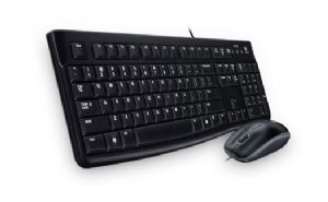 Logitech MK120 Keyboard  Mouse Combo Quiet typing and Spill resistant High-definition optical tracking Thin profile 3yr wty