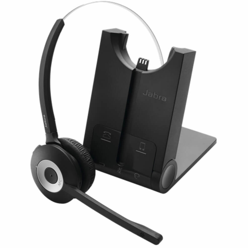 Jabra PRO 930 Wireless DECT Headset, Suitable For Deskphone  Softphones, Superior Sound Clarity, 2ys Warranty