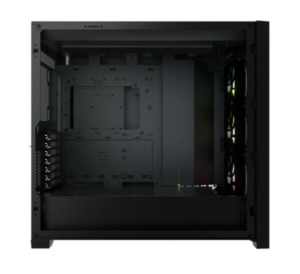 Corsair 5000X RGB TG E-ATX, ATX, USB Type-C, 3x 120mm TGB Front, Radiator 360mm. 7+2 PCI, 4x 2.5" SSD, 2x 3.5" HDD. VGA 420mm. Black Tower Case (LS)