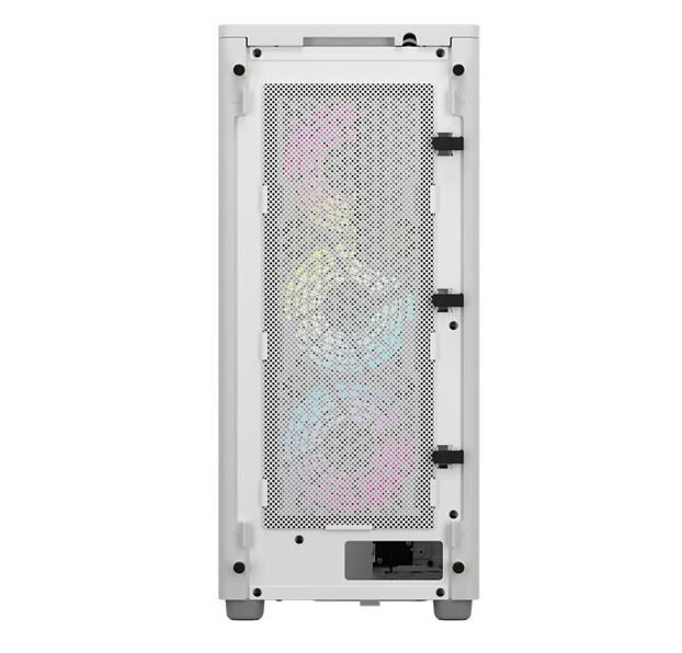 Corsair iCUE 2000D RGB AIRFLOW, Mesh Panels, USB-C, ICUE, 3x AF120 RGB Slim Fans, Mini ITX Tower – White. Case