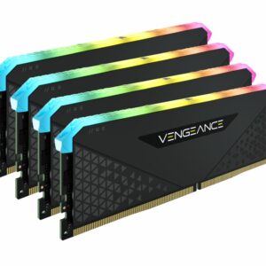 (LS) Corsair Vengeance RGB RS 32GB (4x8GB) DDR4 3600MHz C18 18-22-22-42 Black Heatspreader Desktop Gaming Memory EOL - Alternative MECMD4-VRGBRS4X836