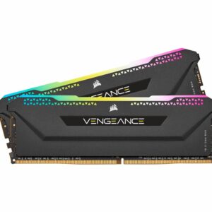 Corsair Vengeance RGB PRO SL 16GB (2x8GB) DDR4 3200Mhz C16 Black Heatspreader for AMD Desktop Gaming Memory