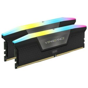 Corsair Vengeance RGB 32GB (2x16GB) DDR5 UDIMM 6000MHz C36 1.35V Desktop Gaming Memory Black