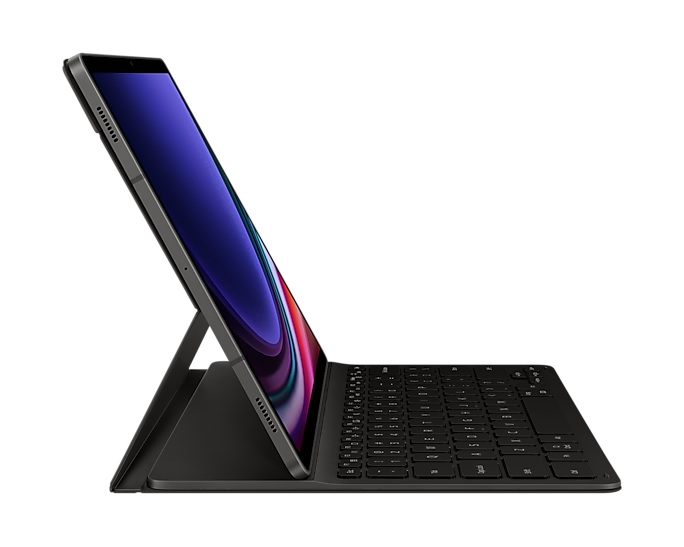 Samsung Galaxy Tab S9+ / Tab S9 FE+ (12.4″) Book Cover Keyboard Slim – Black (EF-DX810UBEGWW)*AU STOCK*, Keys Quantity 80, Wireless Keyboard, 1YR.
