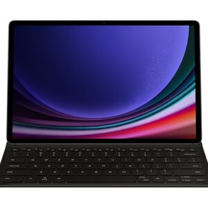 Samsung Galaxy Tab S9+ / Tab S9 FE+ (12.4") Book Cover Keyboard Slim - Black (EF-DX810UBEGWW)*AU STOCK*, Keys Quantity 80, Wireless Keyboard, 1YR.