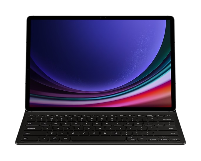 Samsung Galaxy Tab S9+ / Tab S9 FE+ (12.4") Book Cover Keyboard Slim - Black (EF-DX810UBEGWW)*AU STOCK*, Keys Quantity 80, Wireless Keyboard, 1YR.