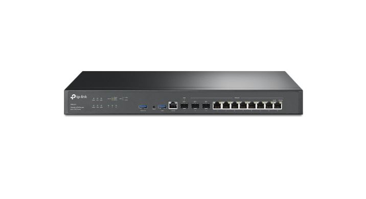 TP-Link TP-Link ER8411 Omada VPN Router with 10G Ports 1× WAN and 1× WAN/LAN 10GE SFP+, 2× USB 3.0 Ports