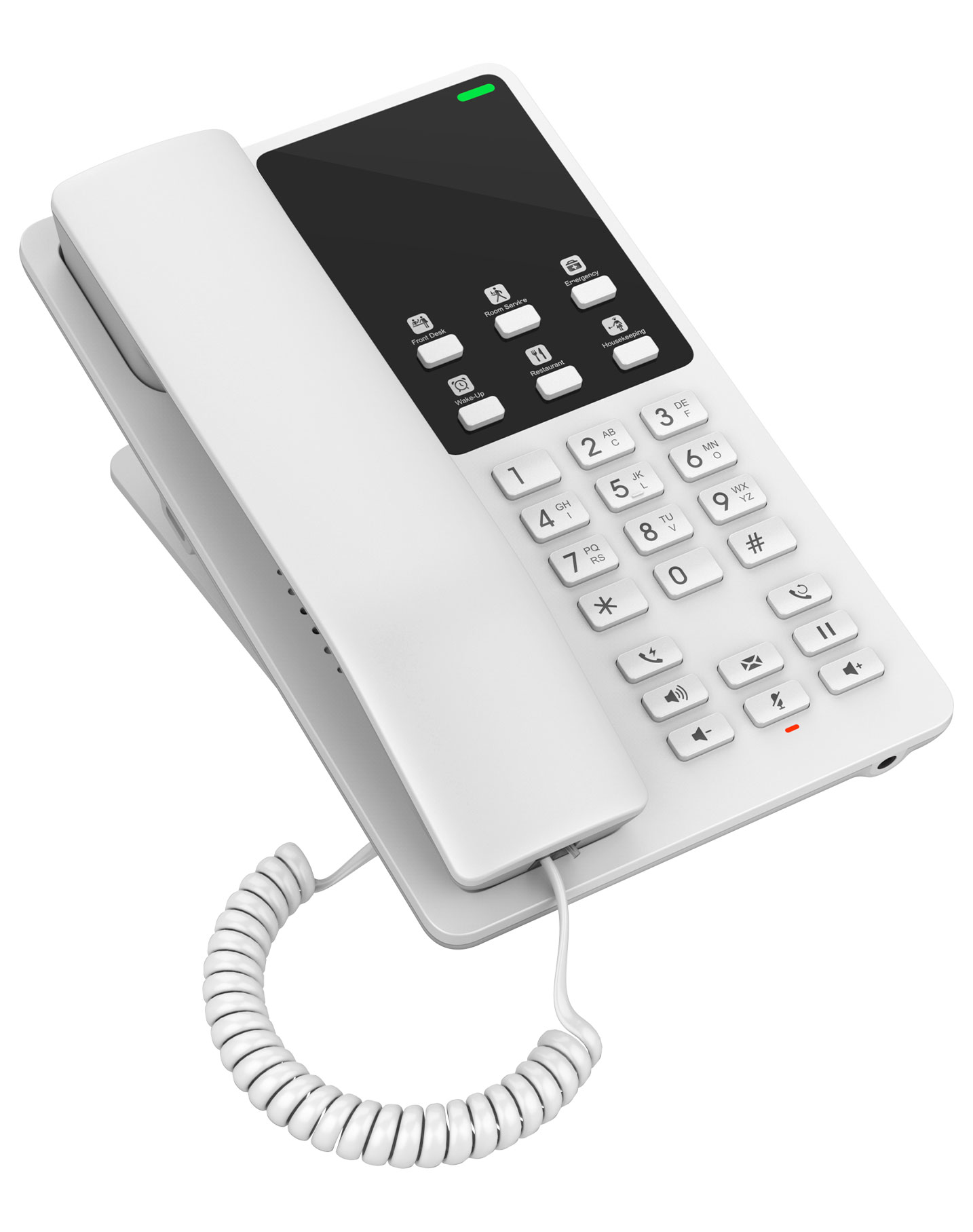 Grandstream GHP620 Hotel Phone, 2 Line IP Phone, 2 SIP Accounts, HD Audio, White Colour, 1Yr Wty