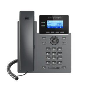 Grandstream GRP2602G Carrier Grade 2 Line IP Phone, 2 SIP Accounts, 2.2" LCD, 132x48 Screen, HD Audio, Powerable Via POE, 5 way Conference, 1Yr Wtyf