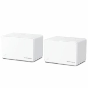 Mercusys Halo H80X(2-pack) AX3000 Whole Home Mesh Wi-Fi 6 System, 3000 Mbps Dual Band Wi-Fi, Up to 460 Square Meters, 574/2402 Mbps, MU-MIMO (WIFI6)